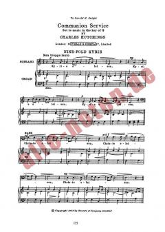 Communion Service In G von Charles Hutchings 