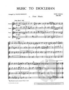 Music To Dioclesian von Henry Purcell 