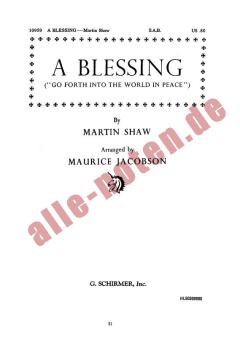 Shaw, M. A Blessing SAB 