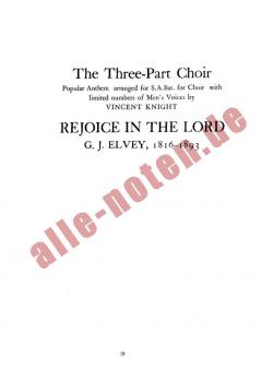 Elvey, G Rejoice In The Lord SAB/Organ 