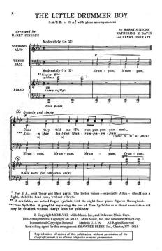 The Little Drummer Boy von Harry Simeone (Download) 