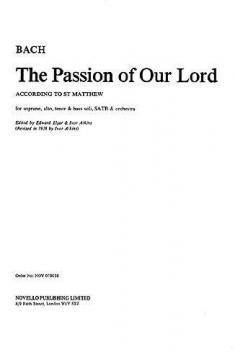 St. Matthew Passion von Johann Sebastian Bach 