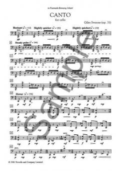 Canto For Cello von Giles Swayne im Alle Noten Shop kaufen