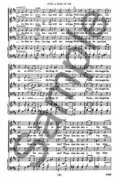 Sing A Song Of Joy von William Henry Harris 