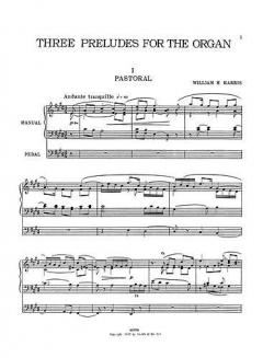3 Preludes for Organ von William Henry Harris 