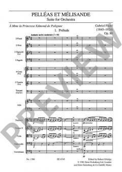 Pelléas et Mélisande Op. 80 von Gabriel Fauré 