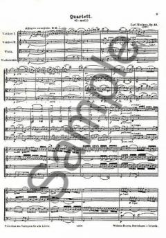 Quartet for Strings in G Minor Op. 13 von Carl Nielsen 
