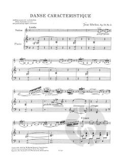 Danse Caracteristique von Jean Sibelius 