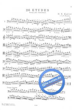 26 Etudes von Heinrich Ernst Kayser 