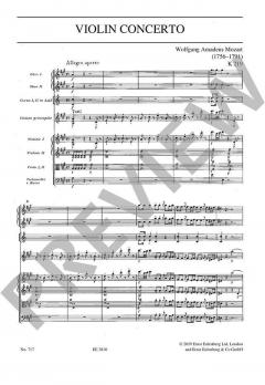 Konzert A-Dur KV 219 von Wolfgang Amadeus Mozart 