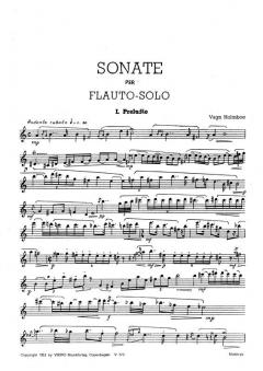Holmboe Sonata Op. 71 (1957) Flute Solo 