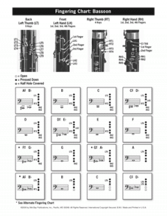 Bassoon Fingering & Scale Chart (Eric Nelson) 