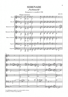 Serenade Es Dur KV 375 (Wolfgang Amadeus Mozart) 