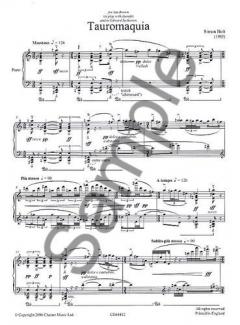 Tauromaquia Piano Solo von Simon Holt 