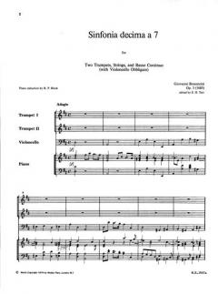 Sinfonia Decima a 7 von Giovanni Battista Bononcini 