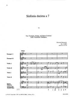 Sinfonia Decima a 7 (Giovanni Battista Bononcini) 