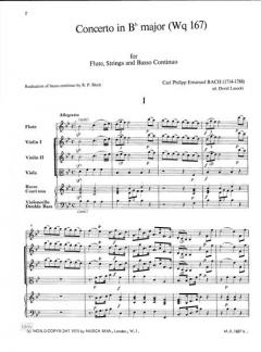 Flötenkonzert B-Dur Wq 167 (Carl Philipp Emanuel Bach) 