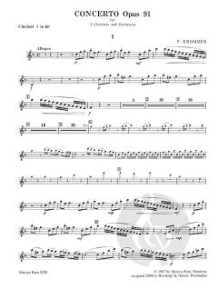 Concerto in Es op. 91 von Franz Vincenz Krommer 