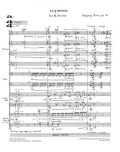Segmente op. 12 von Wolfgang Rihm 