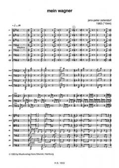 Mein Wagner von Jens-Peter Ostendorf für Orchester im Alle Noten Shop kaufen (Partitur)