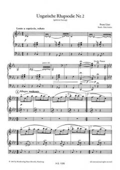 Ungarische Rhapsodie Nr. 2 (gekürzte Fassung) von Franz Liszt für elektronische Orgel im Alle Noten Shop kaufen