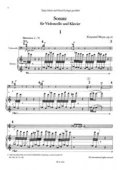 Sonate für Violoncello und Klavier von Krzysztof Meyer im Alle Noten Shop kaufen