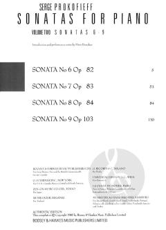 Sonaten Nr. 6-9 von Sergei Sergejewitsch Prokofjew für Klavier im Alle Noten Shop kaufen