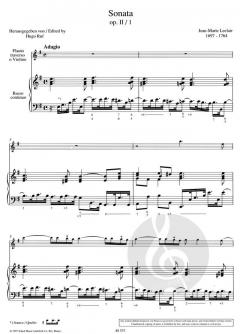 Sonata e-Moll op. 2/1 von Jean-Marie LeClair 