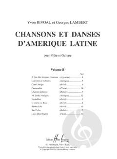 Chansons et danses d'Amérique latine Vol. B von Yvon Rivoal 