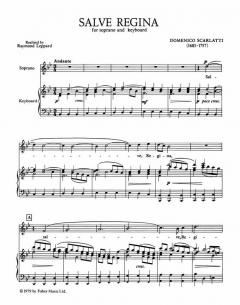 Salve Regina (Soprano And Keyboard) von Domenico Scarlatti 