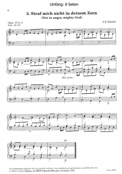 Sechs Choralbearbeitungen von Georg Friedrich Händel 