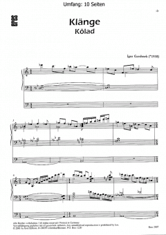 Klänge (Orgel) von Igor Garshnek im Alle Noten Shop kaufen
