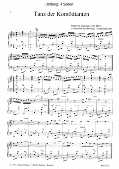 Tanz der Komödianten (Akkordeon) von Bedrich Smetana im Alle Noten Shop kaufen