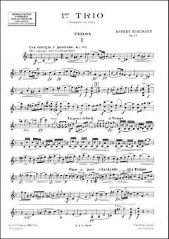 Trio Nr.1 Op. 63 Vl/Violoncelle/pno (Robert Schumann) 