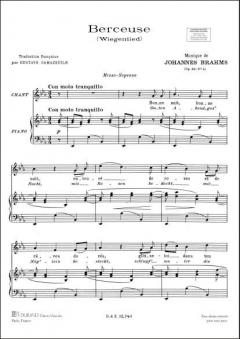 Berceuse von Johannes Brahms 
