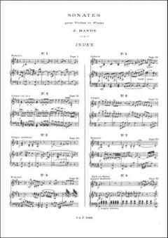 Sonates Violon/Piano von Joseph Haydn 