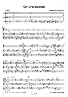 Con una marcetta von Herbert Baumann für 2 Oboen und Englischhorn im Alle Noten Shop kaufen