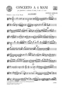 Concerto A Quattro Mani per Pianoforte E Orchestra von Leopold Antonín Koželuh im Alle Noten Shop kaufen - ZNB5700