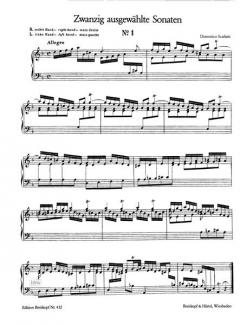 20 ausgewählte Sonaten von Domenico Scarlatti 