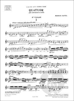 Quatuor pour cordes F-Dur von Maurice Ravel 