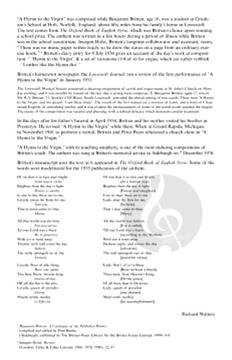 A Hymn To The Virgin (Benjamin Britten) 