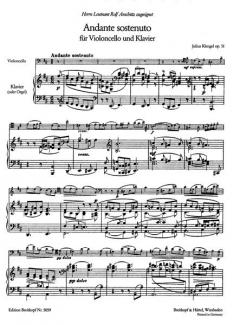 Andante sostenuto op. 51 von Julius Klengel 
