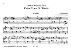 Kleine Tänze von Johann Sebastian Bach für Klavier im Alle Noten Shop kaufen