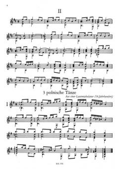 Alte europäische Lautenmusik für Gitarre Heft 6 