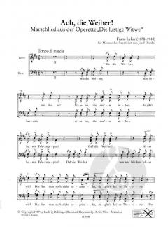 Ach, die Weiber! Marschlied aus der Operette Die lustige Witwe (Franz Lehár) 