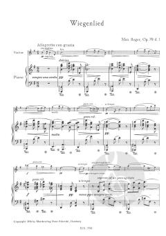 3 Stücke op. 79 d von Max Reger für Violine und Klavier im Alle Noten Shop kaufen