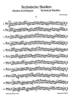 Technische Studien durch alle Tonarten Band 2 von Julius Klengel 