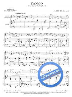 Tango von Isaac Albeniz 