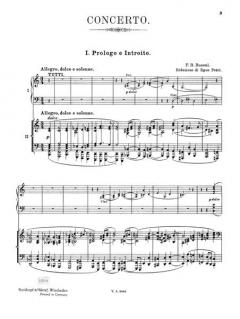 Concerto op. 39 von Ferruccio Busoni 
