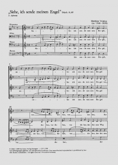 Siehe, ich sende meinen Engel (Melchior Vulpius) 